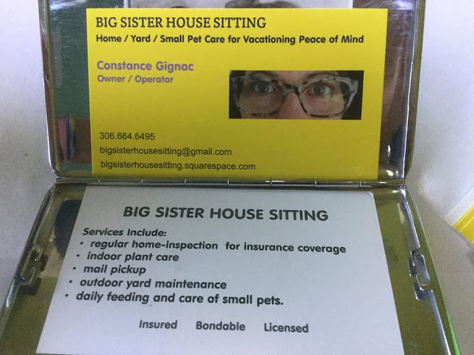 Big Sister House Sitting (closing May 31, 2024)